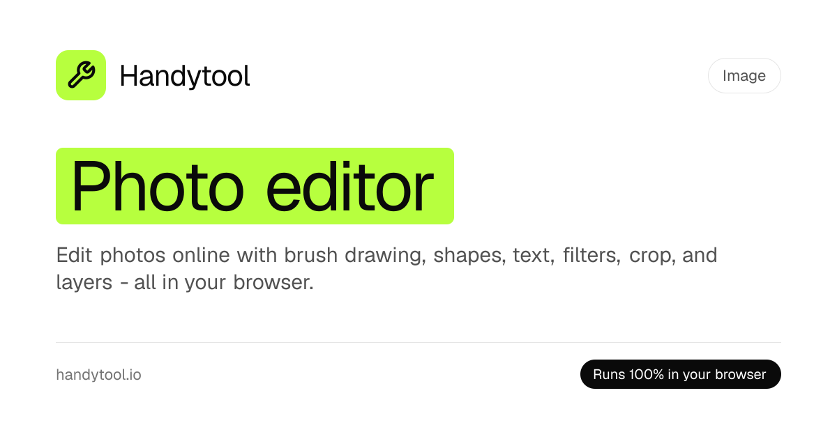 Photo Editor Online Free — Draw, Add Text & Shapes, Filter, Crop